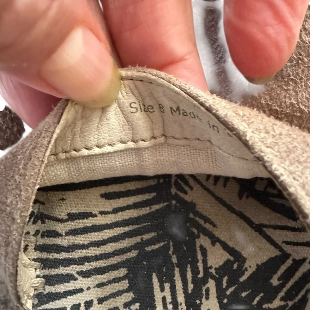 Dolce Vita Size 8 Suede Tan Small Platform Espadrille D’Orsay “Ciara” Flats